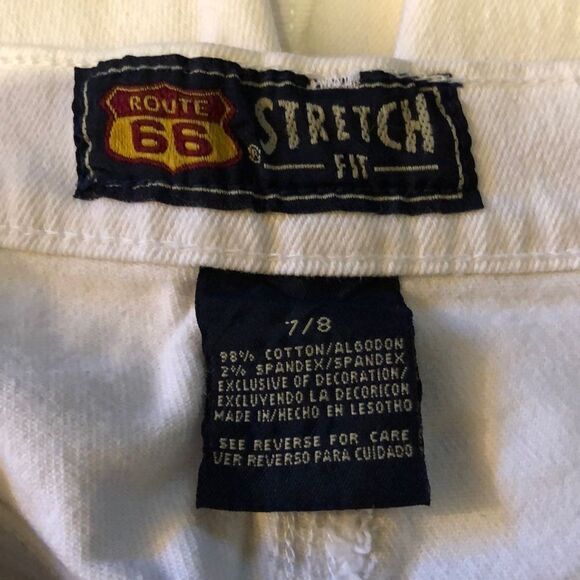 Route 66 Stretch Fit White Cropped Jeans 7… - Picture 8 of 11